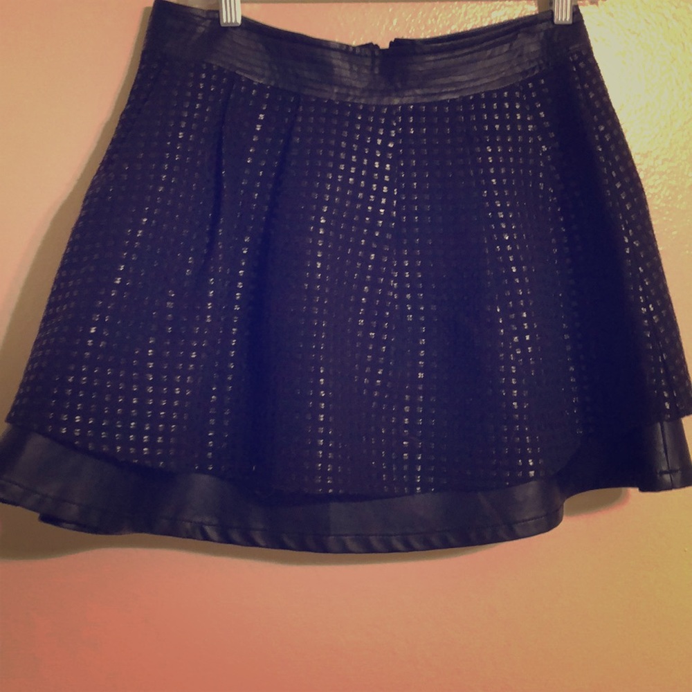 Pleated mini skirt